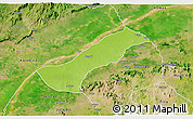 Physical 3D Map of Lau, satellite outside