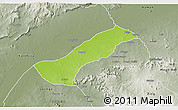 Physical 3D Map of Lau, semi-desaturated