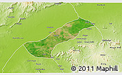 Satellite 3D Map of Lau, physical outside