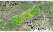 Satellite 3D Map of Lau, semi-desaturated