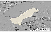 Shaded Relief 3D Map of Lau, darken, desaturated