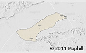Shaded Relief 3D Map of Lau, lighten, desaturated