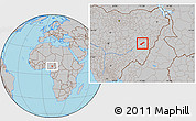 Gray Location Map of Lau