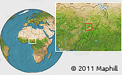 Satellite Location Map of Lau