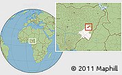 Savanna Style Location Map of Lau, highlighted parent region
