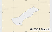 Classic Style Map of Lau, single color outside