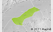 Physical Map of Lau, lighten, desaturated