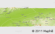 Physical Panoramic Map of Lau