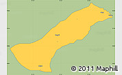 Savanna Style Simple Map of Lau, single color outside