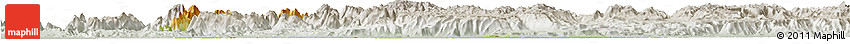 Physical Horizon Map of Takum, lighten, semi-desaturated