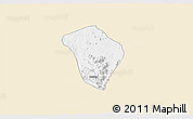 Classic Style 3D Map of Zing, single color outside