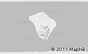 Gray 3D Map of Zing, single color outside