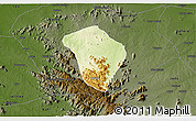 Physical 3D Map of Zing, darken