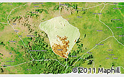 Physical 3D Map of Zing, satellite outside