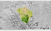 Satellite 3D Map of Zing, lighten, desaturated