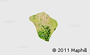 Satellite 3D Map of Zing, single color outside