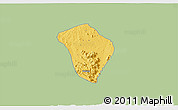 Savanna Style 3D Map of Zing, single color outside