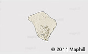 Shaded Relief 3D Map of Zing, cropped outside