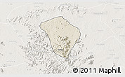 Shaded Relief 3D Map of Zing, lighten