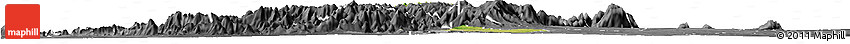 Satellite Horizon Map of Zing, desaturated