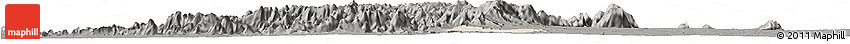 Shaded Relief Horizon Map of Zing, darken, semi-desaturated