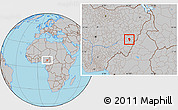 Gray Location Map of Zing