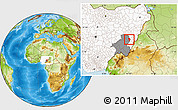Physical Location Map of Zing, highlighted country, highlighted parent region