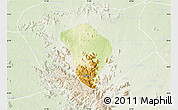 Physical Map of Zing, lighten