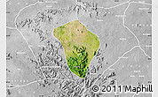 Satellite Map of Zing, lighten, desaturated