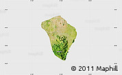 Satellite Map of Zing, single color outside