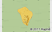 Savanna Style Map of Zing, single color outside