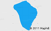 Political Simple Map of Zing, single color outside