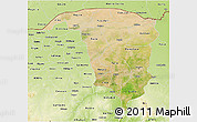 Satellite 3D Map of Yobe, physical outside