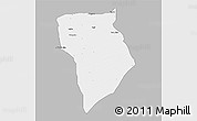 Gray 3D Map of Bade, single color outside