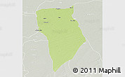 Physical 3D Map of Bade, lighten, semi-desaturated