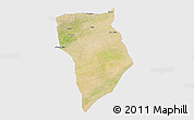 Satellite 3D Map of Bade, single color outside