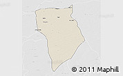 Shaded Relief 3D Map of Bade, lighten, desaturated