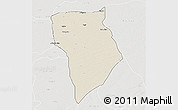 Shaded Relief 3D Map of Bade, lighten, semi-desaturated