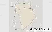 Shaded Relief 3D Map of Bade, semi-desaturated