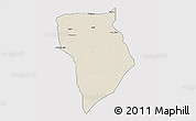 Shaded Relief 3D Map of Bade, single color outside