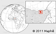 Blank Location Map of Bade, highlighted country