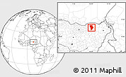 Blank Location Map of Bade