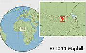 Savanna Style Location Map of Bade
