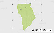 Physical Map of Bade, single color outside