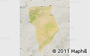 Satellite Map of Bade, lighten, semi-desaturated