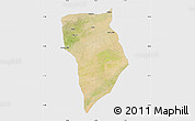 Satellite Map of Bade, single color outside