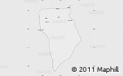 Silver Style Map of Bade, single color outside