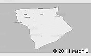 Gray Panoramic Map of Bade, single color outside