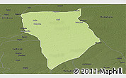 Physical Panoramic Map of Bade, darken