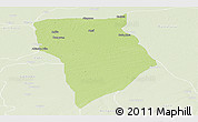 Physical Panoramic Map of Bade, lighten
